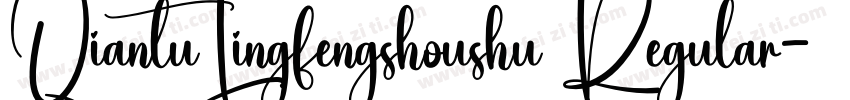 QiantuLingfengshoushu Regular字体转换